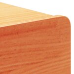 vidaXL Table de chevet avec tiroir Marron cire 44 x 32 5 x 40 cm
