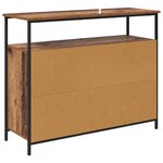 vidaXL Buffet Bois Ancien 100 x 35 x 80 cm Bois d'ingénierie