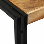 vidaXL Table Gigogne 3 Pièces Bois d'acacia massif et métal