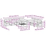 vidaXL Ensemble de canapés d'extérieur 7 pc Blanc et crème