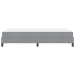 vidaXL Lit à ressorts avec matelas Gris clair 120 x 190 cm tissu