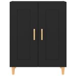 vidaXL Buffet Noir 69 5x34x90 cm Bois d'ingénierie
