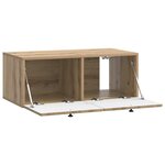 vidaXL Meuble TV mural 78 5 x 41 x 30 cm Chêne artisanal
