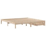 vidaXL Cadre de lit sans matelas 200x200 cm bois massif de pin