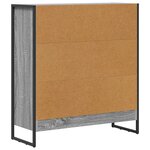 vidaXL Bibliothèque Gris Sonoma 80 x 30 x 155 cm Bois d'ingénierie