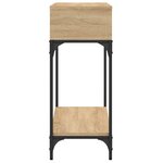 vidaXL Table console chêne sonoma 100x30 5x75 cm bois d'ingénierie