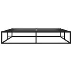 vidaXL Cadre de lit sans matelas noir métal 180x200 cm