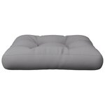 vidaXL Coussin de palette gris 58x58x10 cm tissu