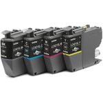 Brother - 4 cartouches d'encre lc421xlval - noir  cyan  magenta et jaune 500 pages - pour dcp-j1050dw  mfc-j1010dw et dcp-j1140dw