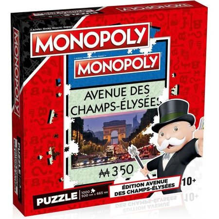 WINNING MOVES Puzzle Monopoly Avenue des Champs-Élysées 1000 pieces