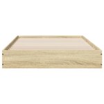 vidaXL Cadre de lit sans matelas chêne sonoma 75x190 cm