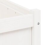 vidaXL Jardinière blanc 50x50x50 cm bois de pin massif