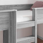 vidaXL Lit Superposé pour Enfants Gris Sonoma 75 x 190 cm