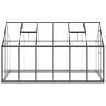 vidaXL Serre avec cadre de base anthracite 334x169x202 cm aluminium
