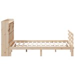 vidaXL Lit bibliothèque sans matelas 180x200 cm bois massif de pin