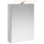 vidaXL Armoire Miroir de Salle de Bain Gris Sonoma 50 x 14 5 x 70 cm