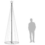 Vidaxl arbre de noël cône 310 led blanc froid 100x300 cm