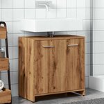 vidaXL Armoire lavabo de salle de bain chêne artisanal 60x33x60 cm