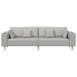 Sofa en tissu avec coussin Gris nuage 208 cm tissu