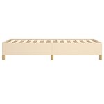 vidaXL Cadre de lit sans matelas crème 80x200 cm tissu
