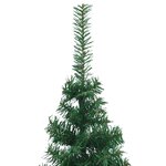 vidaXL Sapin de Noël artificiel d'angle Vert 210 cm PVC
