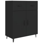 vidaXL Buffet noir 69 5x34x90 cm bois d'ingénierie