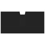 vidaXL Armoire lavabo de salle de bain noir 60x30x60 cm