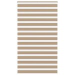 vidaXL Store zèbre marron sable largeur du tissu 125 9cm polyester