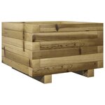 vidaXL Jardinière 40x40x26 5 cm bois de pin imprégné