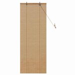 vidaXL Stores et Occultants avec des rideaux Marron Clair Bambou