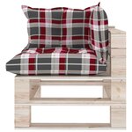 Vidaxl salon de jardin palette 6 pièces avec coussins bois de pin