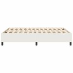 vidaXL Cadre de lit plateforme Crème 160 x 200 cm tissu
