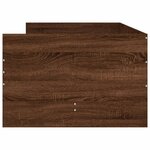 vidaXL Cadre de lit avec tiroirs chêne marron 90x200 cm