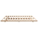vidaXL Cadre de lit surélevé Marron 180 x 210 cm Bois massif en pin