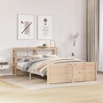 vidaXL Cadre de lit avec tête de lit sans matelas 140x190 cm