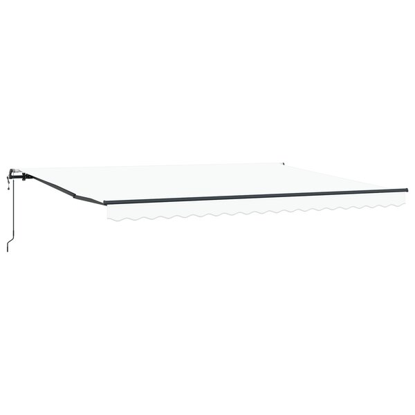 vidaXL Auvent rétractable automatique Blanc 450 x 350 cm