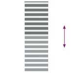 vidaXL Store zèbre gris foncé largeur du tissu 80 9 cm polyester