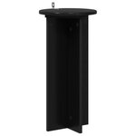 vidaXL Support de Plante 2 pièces Noir 29 5 x 29 5 x 60 cm
