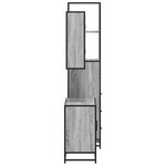 vidaXL Ensemble de meubles de salle de bain 3 Pièces sonoma gris