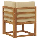 vidaXL Canapé d'angle extérieur Bois d'Acacia Massif