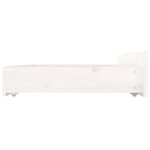 vidaXL Cadre de lit sans matelas avec tiroirs blanc