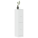 vidaXL Armoire d'apothicaire blanc brillant bois d’ingénierie