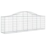 vidaXL Panier de gabions arqué 200x30x60/80 cm Fer galvanisé