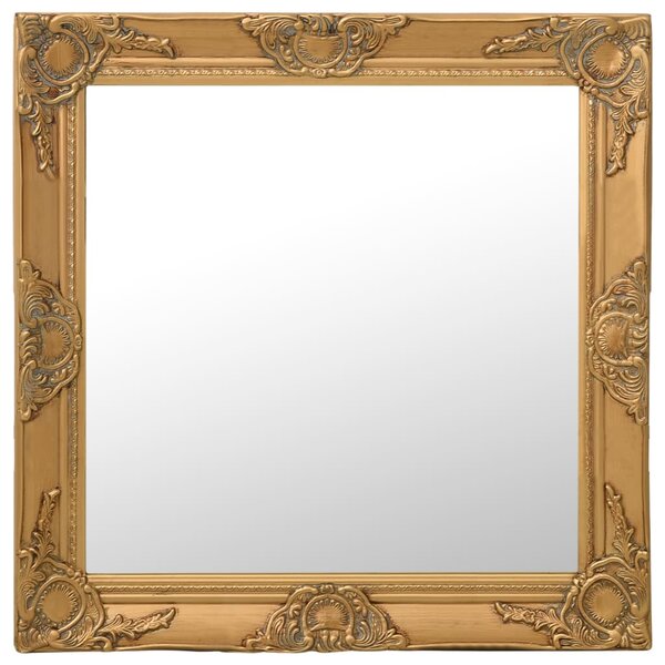 vidaXL Miroir mural style baroque 60x60 cm Doré