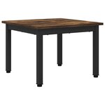 vidaXL Table basse Chêne Fumé 50 x 50 x 36 cm Bois d'ingénierie