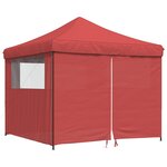 vidaXL Tente de fête 292 x 292 x 315 cm Bordeaux Tissu Oxford