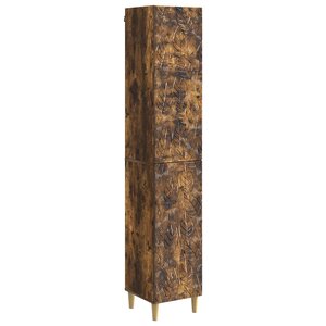 vidaXL Ensemble de Meubles 2 Pièces Chêne fumé Bois d'ingénierie