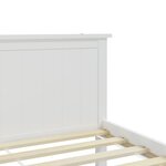vidaXL Cadre de lit sans matelas blanc bois massif de pin 180x200 cm