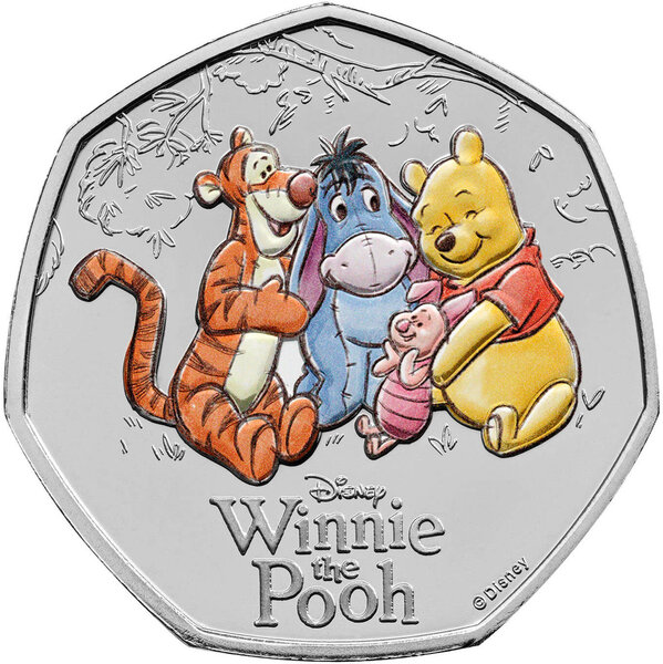 Monnaie FRIENDSHIP Winnie the Pooh 100 Anniversaire Cupronickel 50 Pence United Kingdom 2026 (PRÉCOMMANDE)