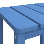 vidaXL Table de jardin Adirondack Bleu marine 38x38x46 cm PEHD